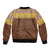 Aloha Hawaii Cowboy Custome Bomber Jacket Puakenikeni Lei Palaka Tassel Style - Polynesian Pride