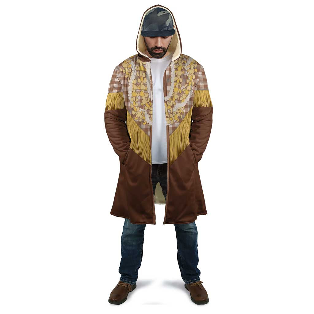 Aloha Hawaii Cowboy Custome Cloak Puakenikeni Lei Palaka Tassel Style - Polynesian Pride