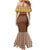 Aloha Hawaii Cowboy Custome Family Matching Mermaid Dress and Hawaiian Shirt Puakenikeni Lei Palaka Tassel Style - Polynesian Pride