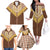 Aloha Hawaii Cowboy Custome Family Matching Off The Shoulder Long Sleeve Dress and Hawaiian Shirt Puakenikeni Lei Palaka Tassel Style - Polynesian Pride