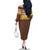 Aloha Hawaii Cowboy Custome Family Matching Off The Shoulder Long Sleeve Dress and Hawaiian Shirt Puakenikeni Lei Palaka Tassel Style - Polynesian Pride