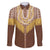 Aloha Hawaii Cowboy Custome Family Matching Short Sleeve Bodycon Dress and Hawaiian Shirt Puakenikeni Lei Palaka Tassel Style - Polynesian Pride