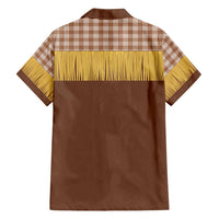 Aloha Hawaii Cowboy Custome Family Matching Summer Maxi Dress and Hawaiian Shirt Puakenikeni Lei Palaka Tassel Style - Polynesian Pride