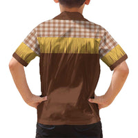 Aloha Hawaii Cowboy Custome Hawaiian Shirt Puakenikeni Lei Palaka Tassel Style - Polynesian Pride