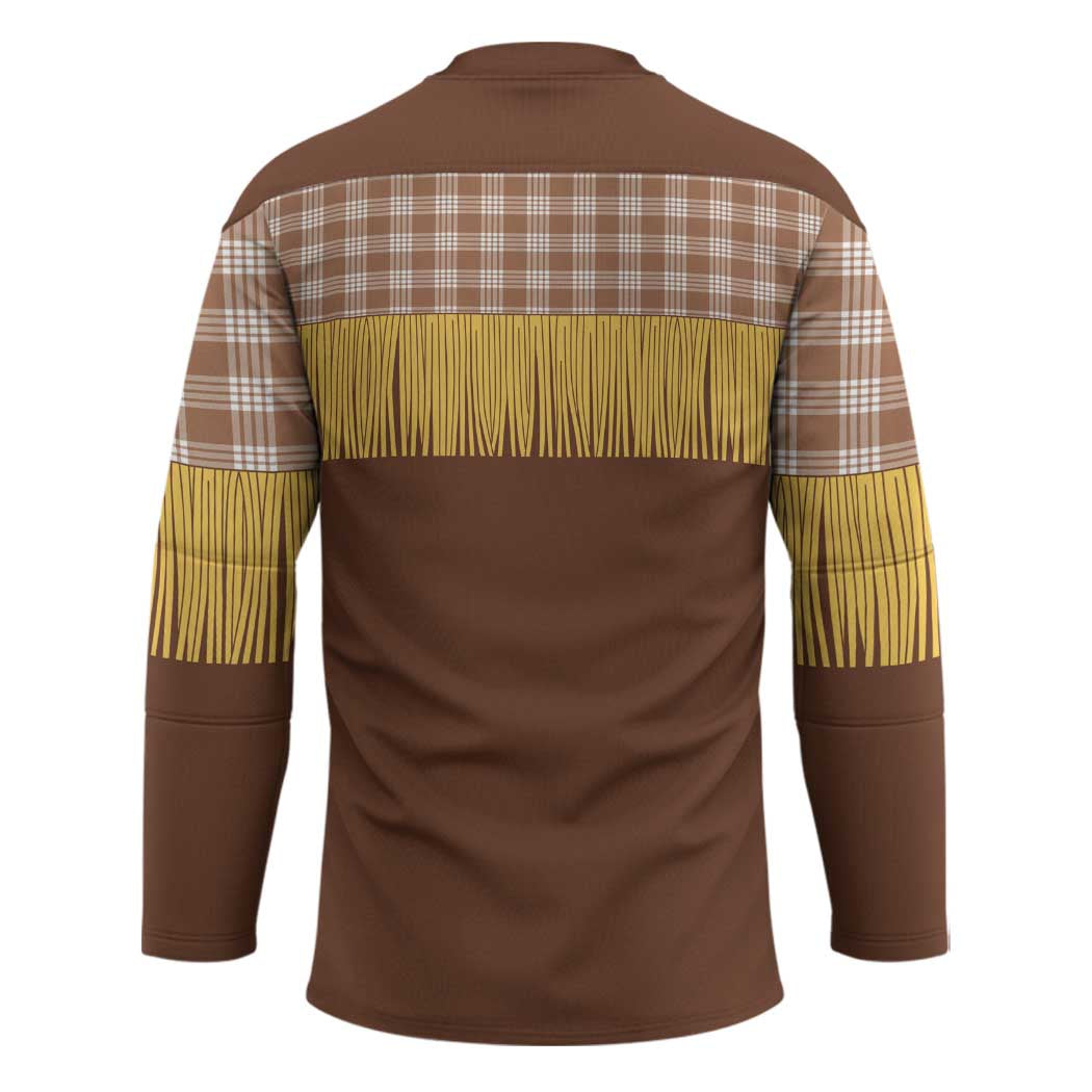 Aloha Hawaii Cowboy Custome Hockey Jersey Puakenikeni Lei Palaka Tassel Style - Polynesian Pride