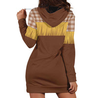 Aloha Hawaii Cowboy Custome Hoodie Dress Puakenikeni Lei Palaka Tassel Style - Polynesian Pride