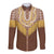 Aloha Hawaii Cowboy Custome Long Sleeve Button Shirt Puakenikeni Lei Palaka Tassel Style - Polynesian Pride
