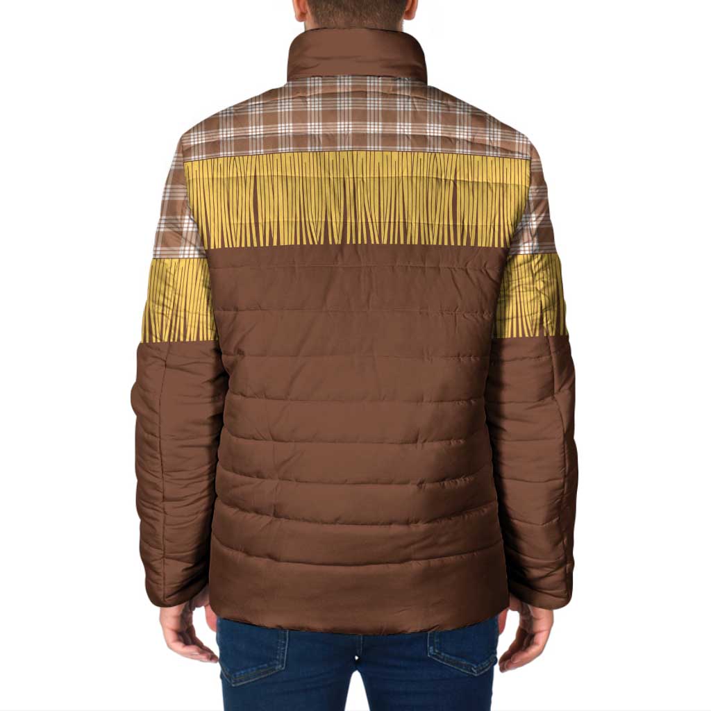 Aloha Hawaii Cowboy Custome Padded Jacket Puakenikeni Lei Palaka Tassel Style - Polynesian Pride