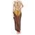 Aloha Hawaii Cowboy Custome Tank Maxi Dress Puakenikeni Lei Palaka Tassel Style - Polynesian Pride