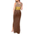 Aloha Hawaii Cowboy Custome Tank Maxi Dress Puakenikeni Lei Palaka Tassel Style - Polynesian Pride