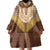 Aloha Hawaii Cowboy Custome Wearable Blanket Hoodie Puakenikeni Lei Palaka Tassel Style - Polynesian Pride