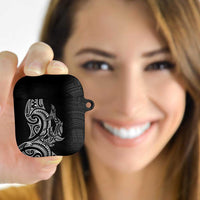 New Zealand Hammerhead Shark AirPods Case Maori Haehae Mangopare Black - Polynesian Pride