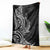 New Zealand Hammerhead Shark Blanket Maori Haehae Mangopare Black - Polynesian Pride