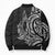 New Zealand Hammerhead Shark Bomber Puffer Jacket Maori Haehae Mangopare Black - Polynesian Pride