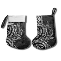 New Zealand Hammerhead Shark Christmas Stocking Maori Haehae Mangopare Black - Polynesian Pride