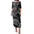 New Zealand Hammerhead Shark Family Matching Puletasi and Hawaiian Shirt Maori Haehae Mangopare Black - Polynesian Pride