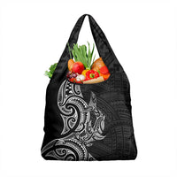 New Zealand Hammerhead Shark Grocery Bag Maori Haehae Mangopare Black - Polynesian Pride