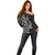 New Zealand Hammerhead Shark Off Shoulder Sweater Maori Haehae Mangopare Black - Polynesian Pride