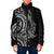 New Zealand Hammerhead Shark Padded Jacket Maori Haehae Mangopare Black - Polynesian Pride