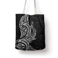 New Zealand Hammerhead Shark Tote Bag Maori Haehae Mangopare Black - Polynesian Pride