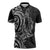New Zealand Hammerhead Shark Zipper Polo Shirt Maori Haehae Mangopare Black - Polynesian Pride