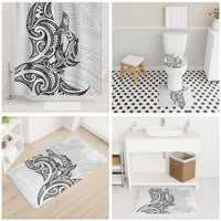 New Zealand Hammerhead Shark Bathroom Set Maori Haehae Mangopare White - Polynesian Pride