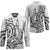 New Zealand Hammerhead Shark Hockey Jersey Maori Haehae Mangopare White - Polynesian Pride