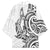 New Zealand Hammerhead Shark Kimono Maori Haehae Mangopare White - Polynesian Pride