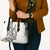 New Zealand Hammerhead Shark Leather Bag Maori Haehae Mangopare White - Polynesian Pride