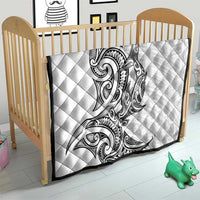 New Zealand Hammerhead Shark Quilt Maori Haehae Mangopare White - Polynesian Pride