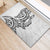 New Zealand Hammerhead Shark Rubber Doormat Maori Haehae Mangopare White - Polynesian Pride