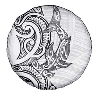 New Zealand Hammerhead Shark Spare Tire Cover Maori Haehae Mangopare White - Polynesian Pride