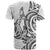 New Zealand Hammerhead Shark T Shirt Maori Haehae Mangopare White - Polynesian Pride