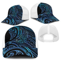 New Zealand Hammerhead Shark Baseball Net Cap Maori Haehae Mangopare Galaxy - Polynesian Pride