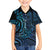 New Zealand Hammerhead Shark Family Matching Off The Shoulder Long Sleeve Dress and Hawaiian Shirt Maori Haehae Mangopare Galaxy - Polynesian Pride