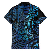 New Zealand Hammerhead Shark Family Matching Puletasi and Hawaiian Shirt Maori Haehae Mangopare Galaxy - Polynesian Pride