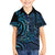 New Zealand Hammerhead Shark Family Matching Short Sleeve Bodycon Dress and Hawaiian Shirt Maori Haehae Mangopare Galaxy - Polynesian Pride
