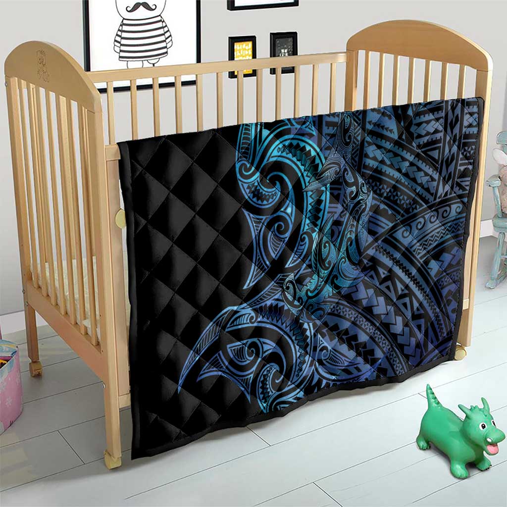 New Zealand Hammerhead Shark Quilt Maori Haehae Mangopare Galaxy - Polynesian Pride