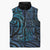 New Zealand Hammerhead Shark Sleeveless Puffer Jacket Maori Haehae Mangopare Galaxy - Polynesian Pride