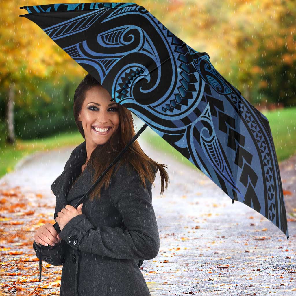 New Zealand Hammerhead Shark Umbrella Maori Haehae Mangopare Galaxy - Polynesian Pride