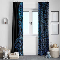 New Zealand Hammerhead Shark Window Curtain Maori Haehae Mangopare Galaxy - Polynesian Pride