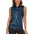 New Zealand Hammerhead Shark Women Sleeveless Polo Shirt Maori Haehae Mangopare Galaxy - Polynesian Pride