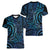 New Zealand Hammerhead Shark Women V-Neck T-Shirt Maori Haehae Mangopare Galaxy - Polynesian Pride