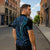 New Zealand Hammerhead Shark Zipper Polo Shirt Maori Haehae Mangopare Galaxy - Polynesian Pride
