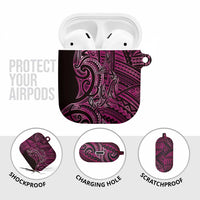New Zealand Hammerhead Shark AirPods Case Maori Haehae Mangopare Pink - Polynesian Pride