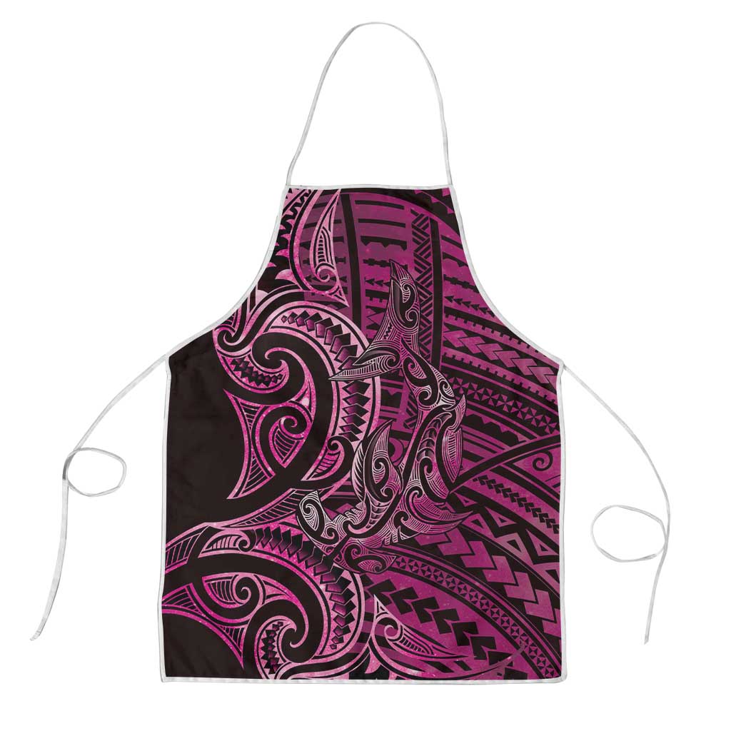 New Zealand Hammerhead Shark Apron Maori Haehae Mangopare Pink - Polynesian Pride