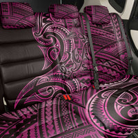 New Zealand Hammerhead Shark Back Car Seat Cover Maori Haehae Mangopare Pink - Polynesian Pride