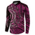 New Zealand Hammerhead Shark Button Sweatshirt Maori Haehae Mangopare Pink - Polynesian Pride