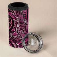New Zealand Hammerhead Shark 4 in 1 Can Cooler Tumbler Maori Haehae Mangopare Pink - Polynesian Pride