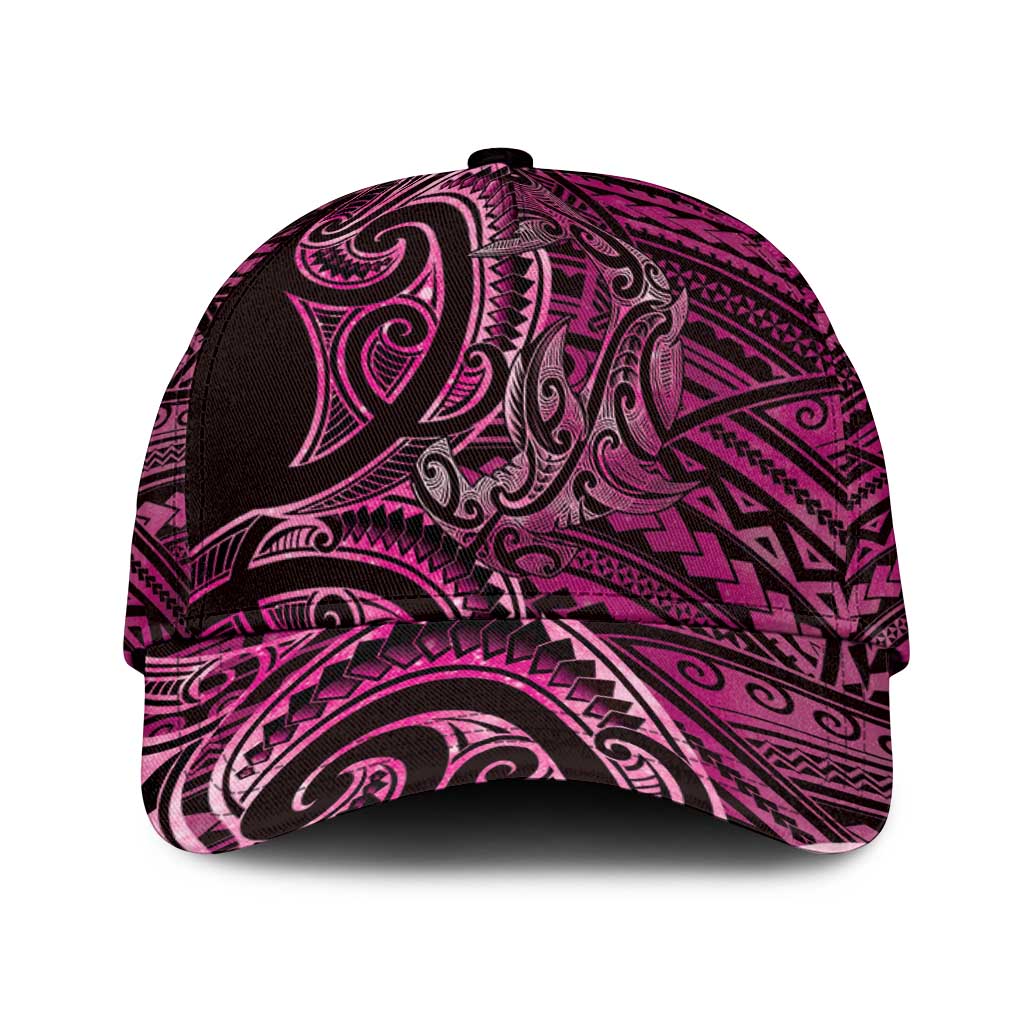 New Zealand Hammerhead Shark Classic Cap Maori Haehae Mangopare Pink - Polynesian Pride